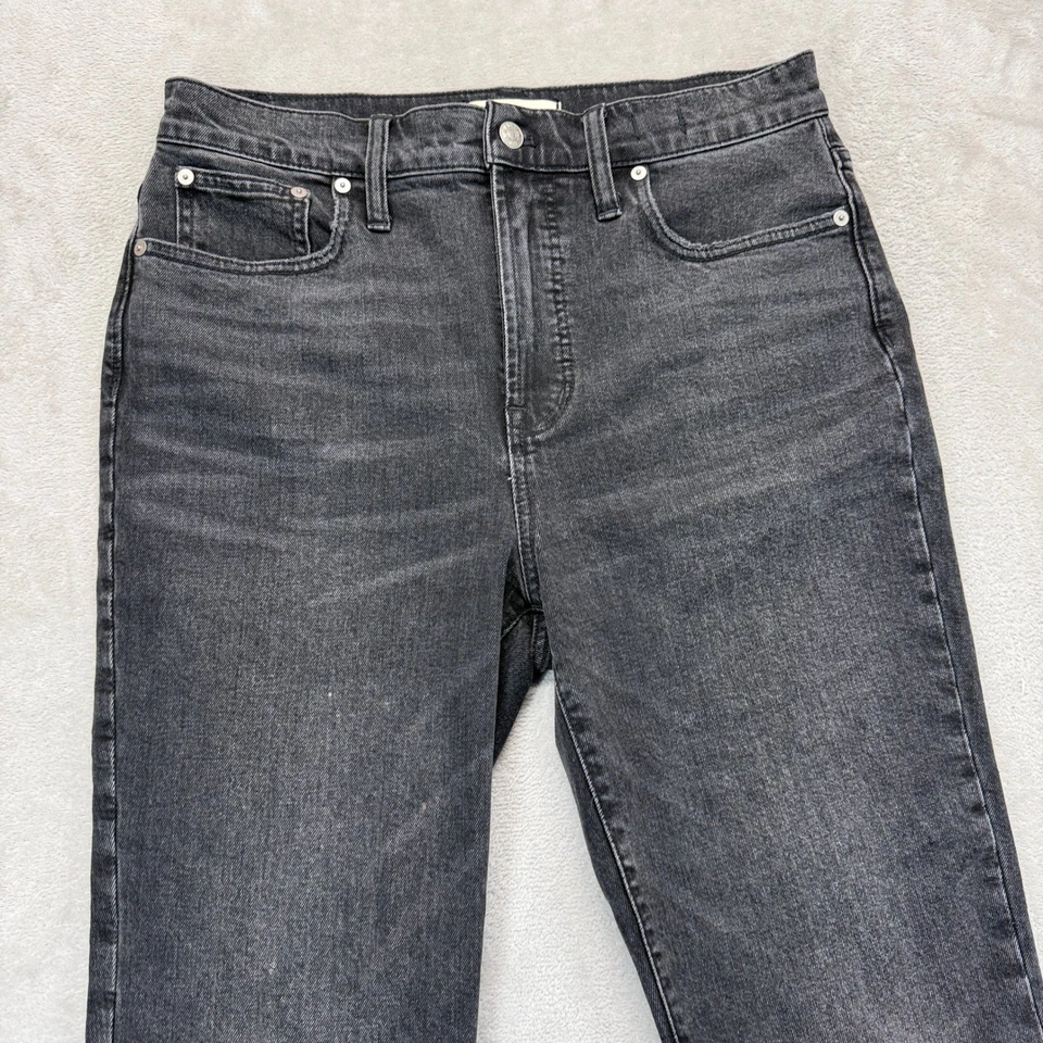 Jeans feminino Madewell 29 The Perfect vintage jeans lavagem a carvão cintura alta jeans - Imagem 3 de 4