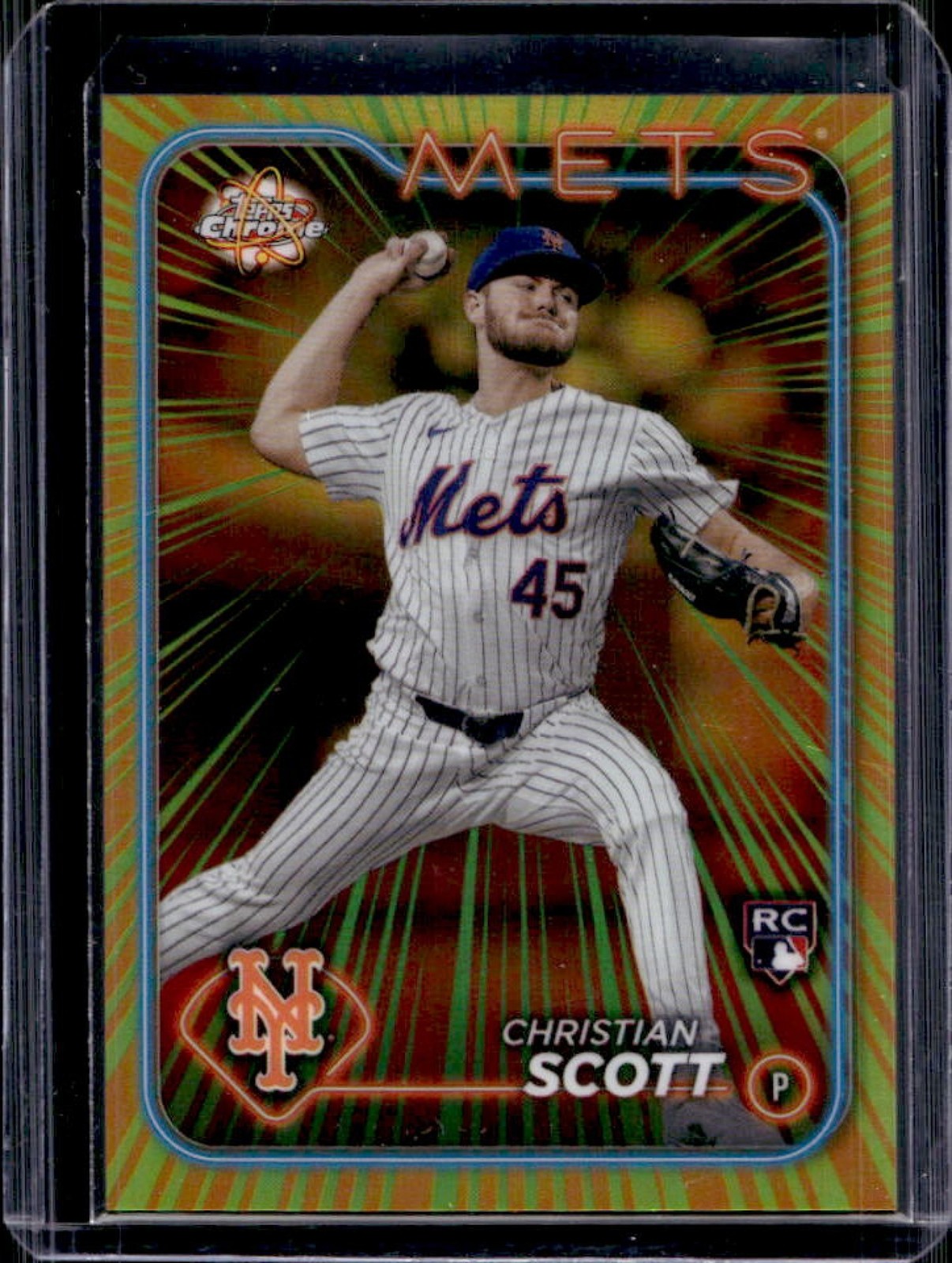 2024 Topps Chrome Update Christian Scott Radiating Rookies RC Rookie #RR-28 Mets
