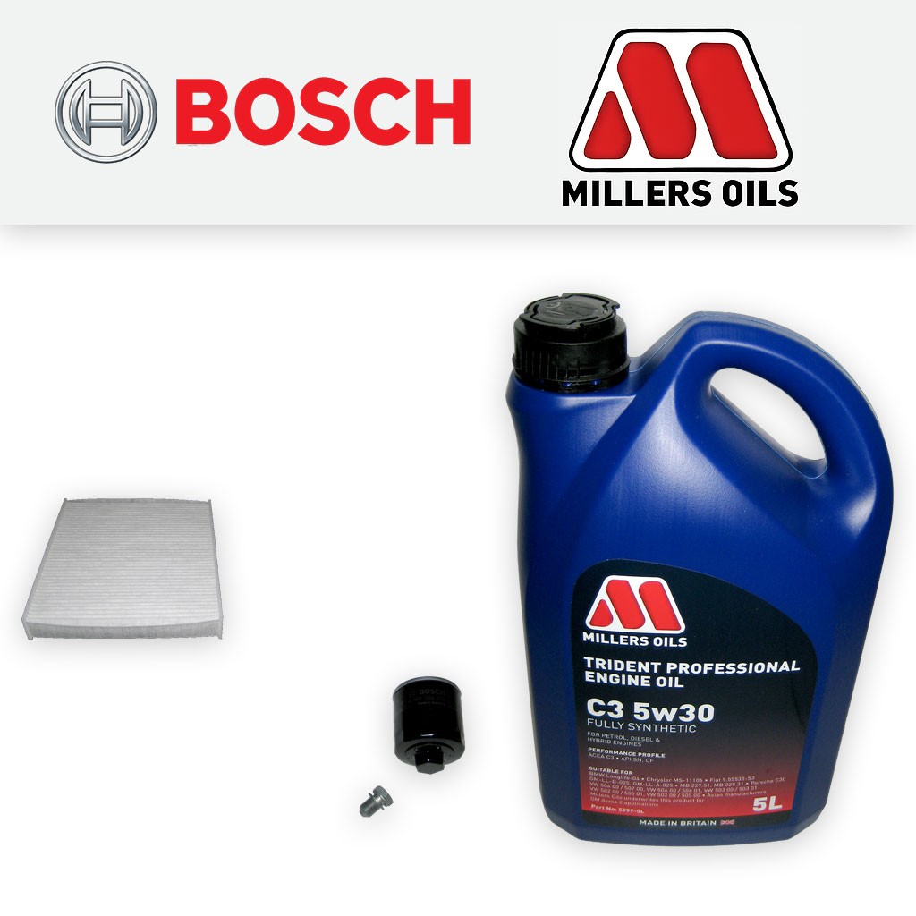 SERVICE KIT VW POLO MK5 6C 6R 1.4 16V CGGB CMAA OIL CABIN FILTERS +OIL 2010-2015