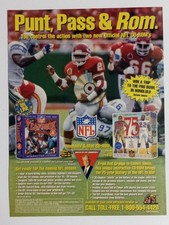 NFL CD-ROM Tech Magazine Ad Pat Summerall 1995 Interactive Football