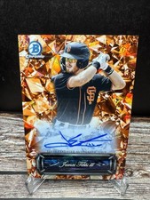 2024 Bowman James Tibbs III Sapphire Selections Chrome Orange Auto /25 #SSA-JT