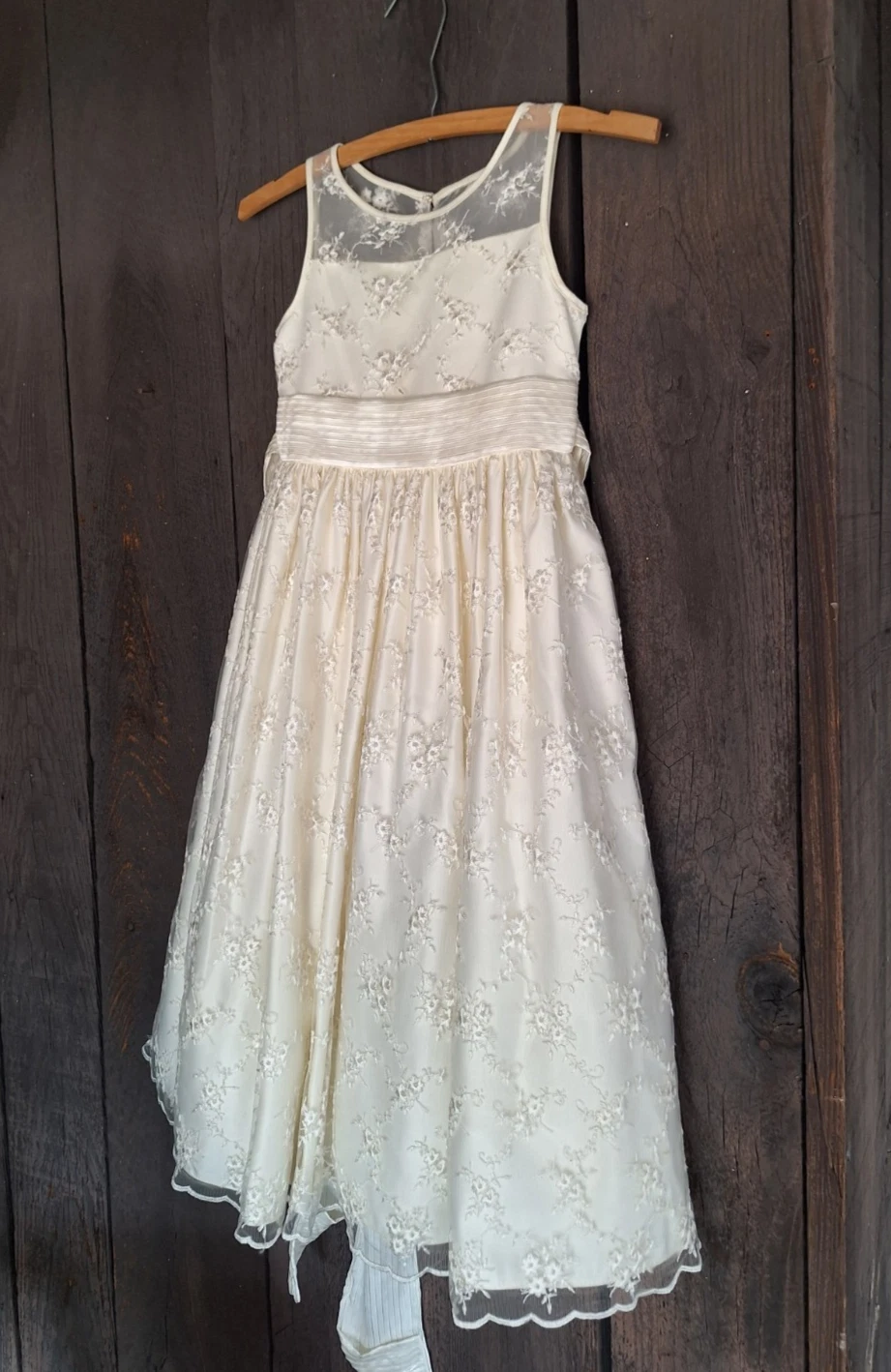 Cinderella Girls 8 Flower Girl Special Occasion Formal Dress Eggshell Princess