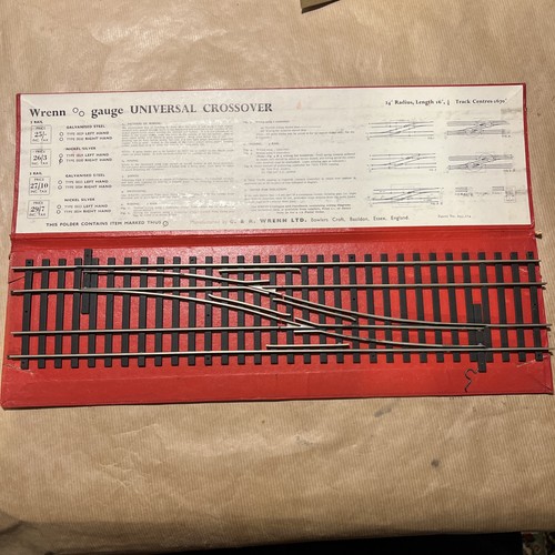 Modelo ferroviario calibre 00 Wrenn Trackwork mano derecha cruce en caja en muy buena condición 0030  | Zustand: Used