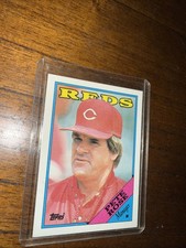 Pete Rose Manager 1988 Topps Cincinnati Reds Baseball Card #475 NEAR MINT - MINT