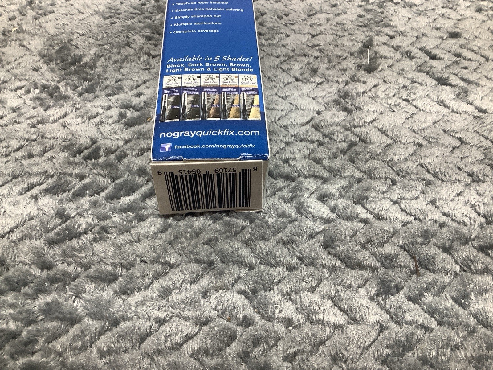 No Gray Quick Fix Hair Color Black Touch-Up Stick Root Cover New