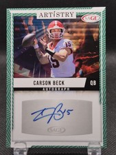 2024 SAGE Artistry Green Auto Carson Beck #11 Autograph 