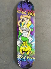 Alice In Wonderland Skate Deck 8.0 NEW 1/1 Purple Mixed Art Signed Anime SEXY