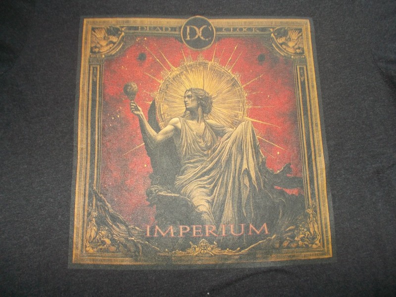 DEAD CLOCK IMPERIUM ORIGINAL WARHAMMER 40K MEN'S USED (XL) T-SHIRT SCI-FI POP