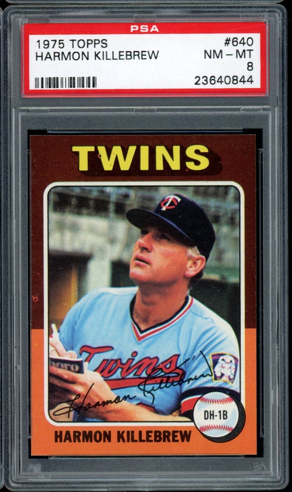 1975 Topps Baseball #640 Harmon Killebrew PSA 8