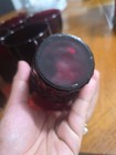 Vintage Ruby Red Windsor Anchor Hocking 5 OZ Juice Drinking Glasses Set of 6 — photo 4
