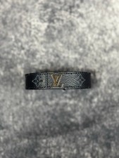 Louis Vuitton Black LV Slim Bracelet Adjustable Monogram Eclipse Men  s Jewelry