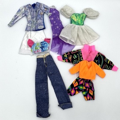 Vintage Barbie Clothes Lot of 5 Outfits from the 90s/80s - Mixed Brands/Years