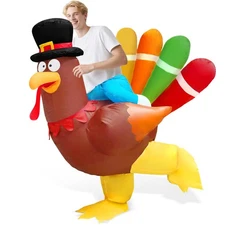 Thanksgiving Inflatable Turkey Costume for Adult Blow Up Costumes for Adults