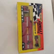 Rare Matchbox Formula 1 Ferrari Transporter Set With F1 Cars & Helicopter