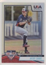 2019 USA Baseball Stars & Stripes Longevity Holo Foil 45/99 Avery Short #45 1u6