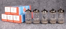 (5) Telefunken Ribbed Plate 12AX7/ECC83 Tubes ~ TEST STRONG!