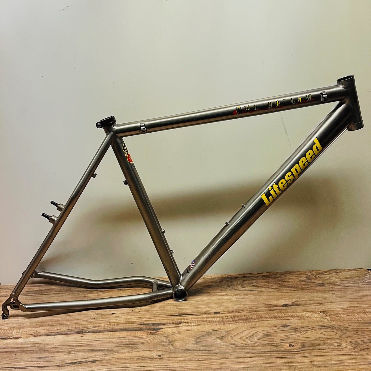 Litespeed Owl Hollow Hardtail Titanium MTB Frame 26 Rim Brake Made