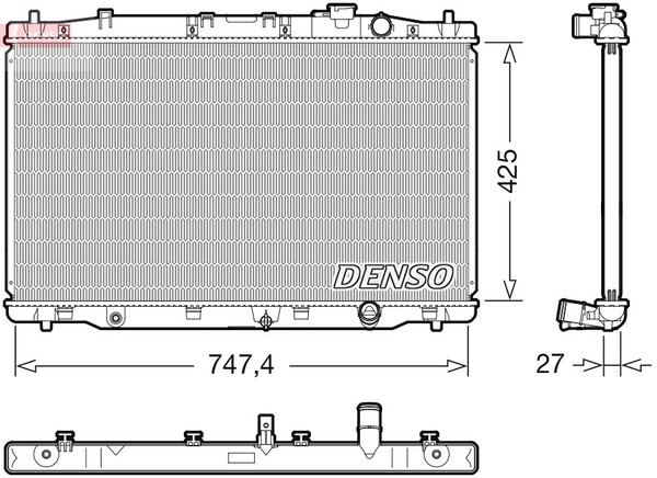 Denso KüHler WasserküHler MotorküHler FüR Honda CR-V IV 1.6I-Dtec 4WD-image