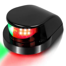 Obcursco Marine LED Boat Navigation Lights Red Green Bow Light IP67 Waterproof