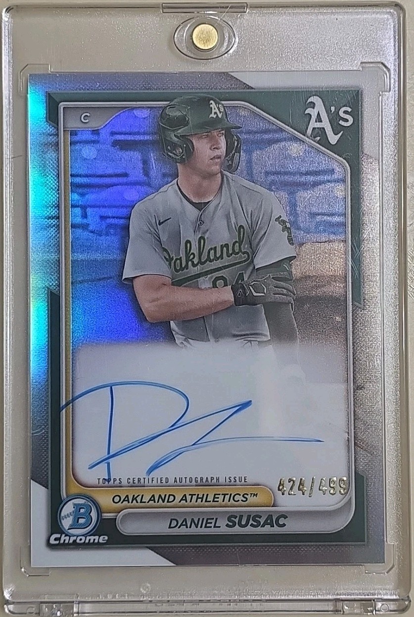 Daniel Susac /499 Auto 2024 Bowman - Chrome Prospect Auto #CPA-DS Refractor