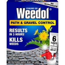 6 x Tubes Weedol Path+Gravel Weedkiller Kills To The Root Prevents Weeds Garden