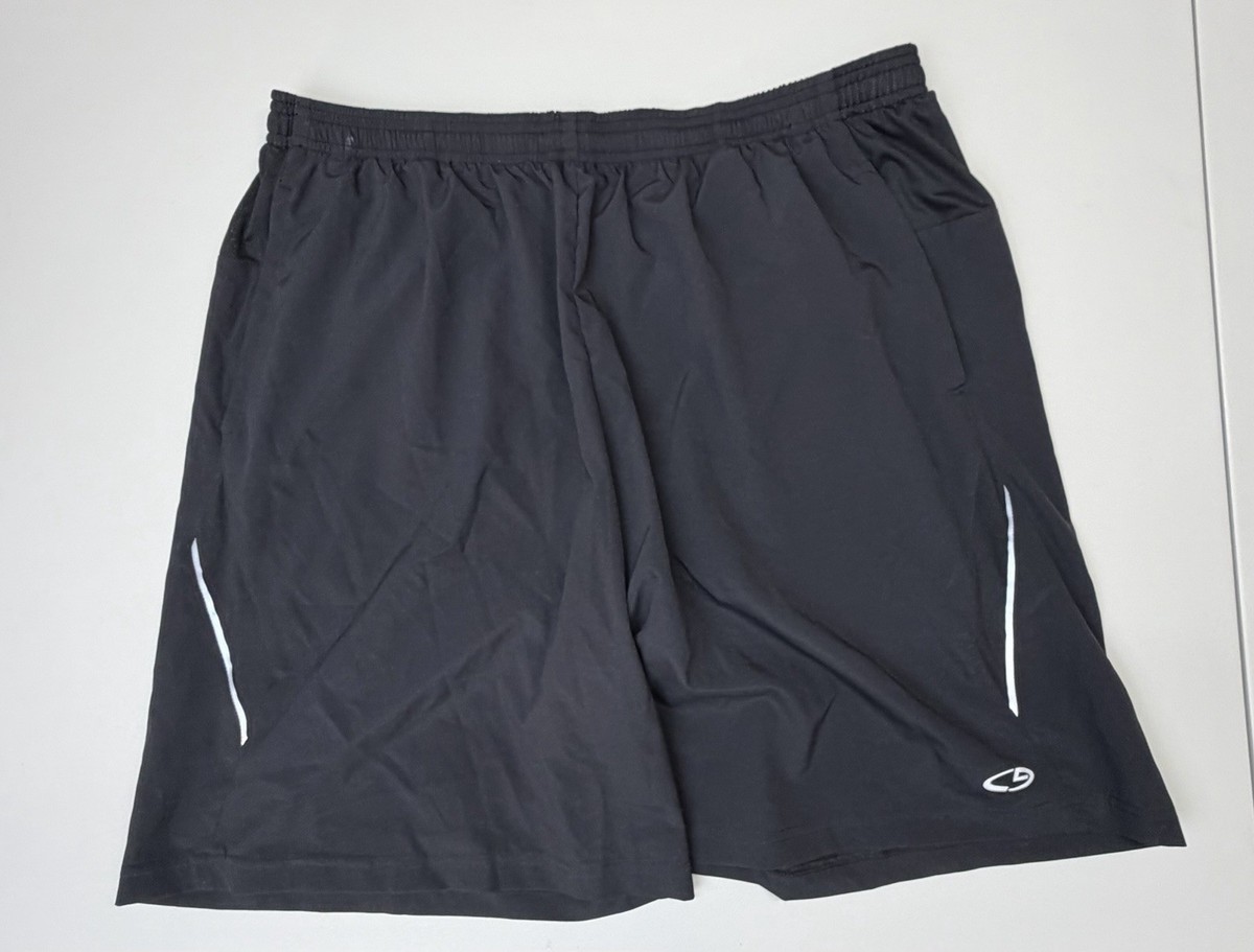 Champion Duo Dry Men's Running Shorts Size XL Lined Black