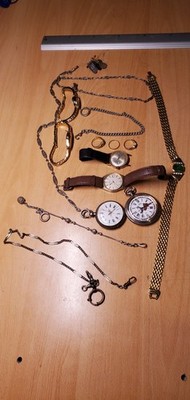 Lot De Brocante - Montre à Gousset Militaire En Argent Massif - Objet Vintage Et Collection