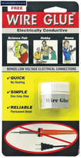Electrically Conductive Wire Glue 0.3 oz/9ml jar, Clear