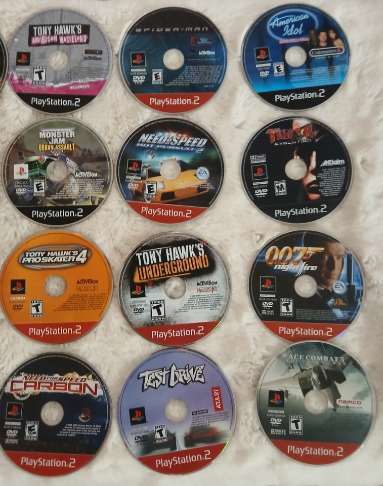 Lot PS2 : Manette Performance Dual Impact + 2 Cartes Mémoire Officielles Bleues, PAL