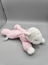 Vtg Eden Lamb Plush Pink Terry Sleeping Laying Floppy Waffle Thermal Lovey 2004