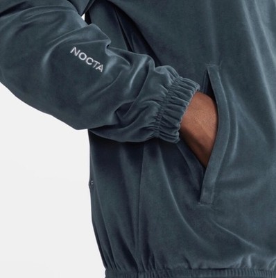 Men Nike x NOCTA Swarovski Velour Armory Navy Full-Zip Travel