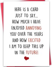 Humorous Valentines Day Card for Wife Husband Boyfriend Girlfriend, Funny Valent