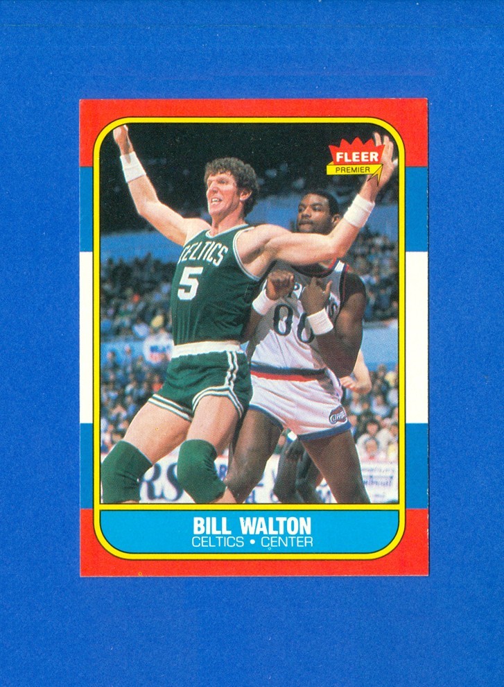 1986/1987 Fleer Basketball #119 Bill Walton 86/87 Set Break Card EX/MT Condition