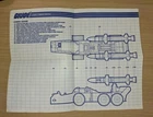 GI Joe 1988 Cobra Adder Vehicle Blueprints Instructions Original Hasbro ARAH
