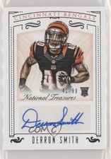 2015 Panini National Treasures Rookie Signatures 41/99 Derron Smith Auto 0c2