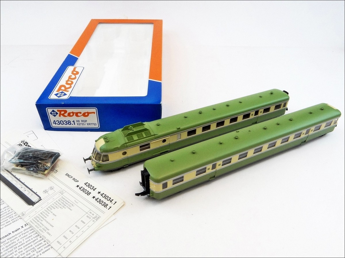 ROCO 43038.1 HO RGP autorail X 2733 /XR 7753 digitalisé - TBE/BO EUR ROCO 43038.1 HO RGP autorail X 2733 /XR 7753 digitalisé - TBE/BO EUR
