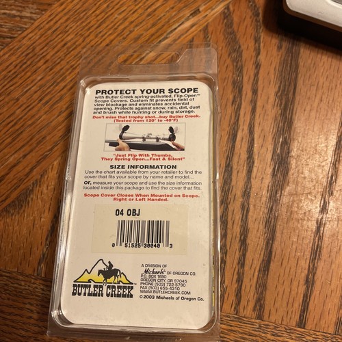Butler Creek Flip-Open Scope Cover; 04 OBJ; 1.095"-27.8mm; 30040 B4 - Picture 2 of 2