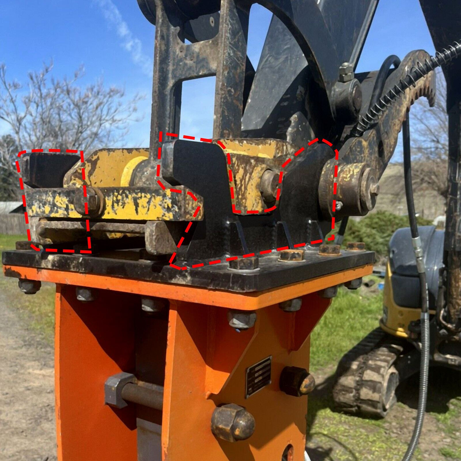 Mini Excavator Quick Attach Bucket Ears For John Deere 50D 50G 60D 60G