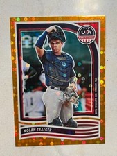 NOLAN TRAEGER 2024 Panini USA Baseball Stars & Stripes ORANGE parallel # 56/75