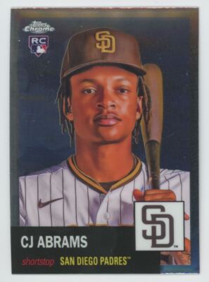 2022 Topps Chrome Platinum Anniversary CJ Abrams Rookie San Diego Padres #257