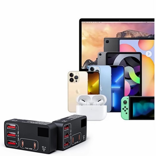 J50C 60W Pd Chargeur Alimentation Répartition Avec 3x USB 2x Type-C pour Mobile - Photo 8 sur 13