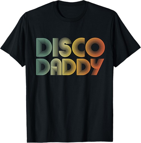 Mens Disco Daddy Retro 60s 70s Party Costume Dad Fathers Day Gift Unisex T-Shirt