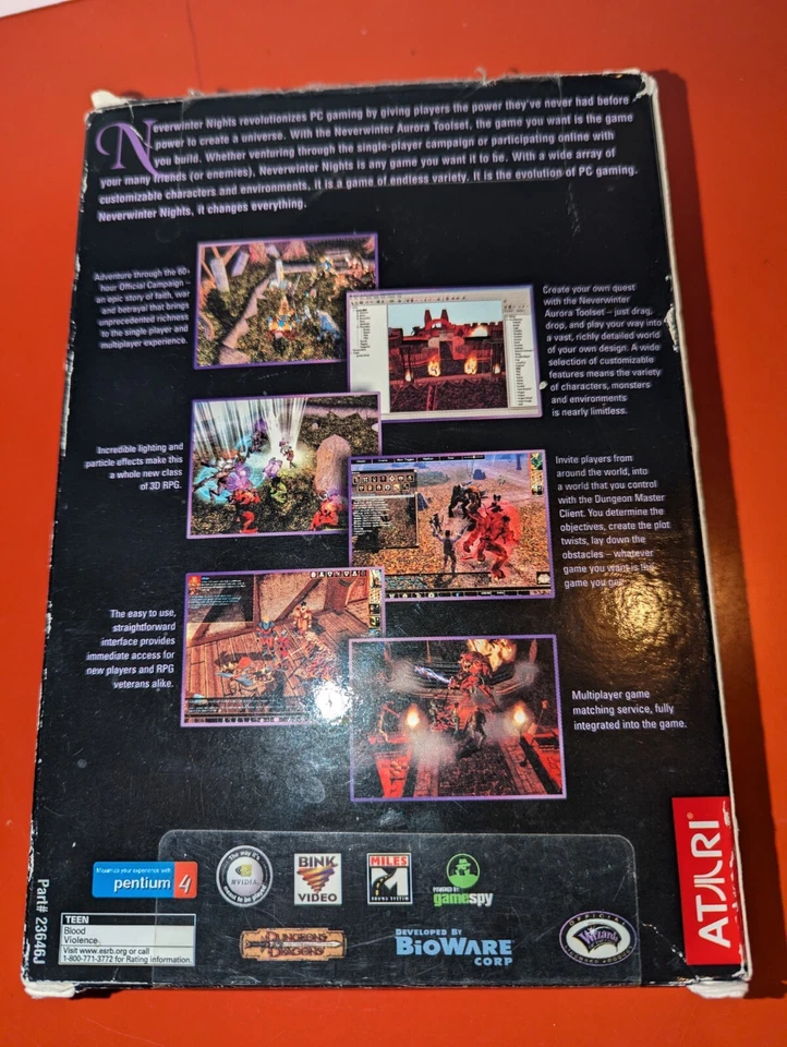 Neverwinter Nights PC 2002 BioWare Forgotten Realms w/Shadows Hordes expansions - Image 3 of 4