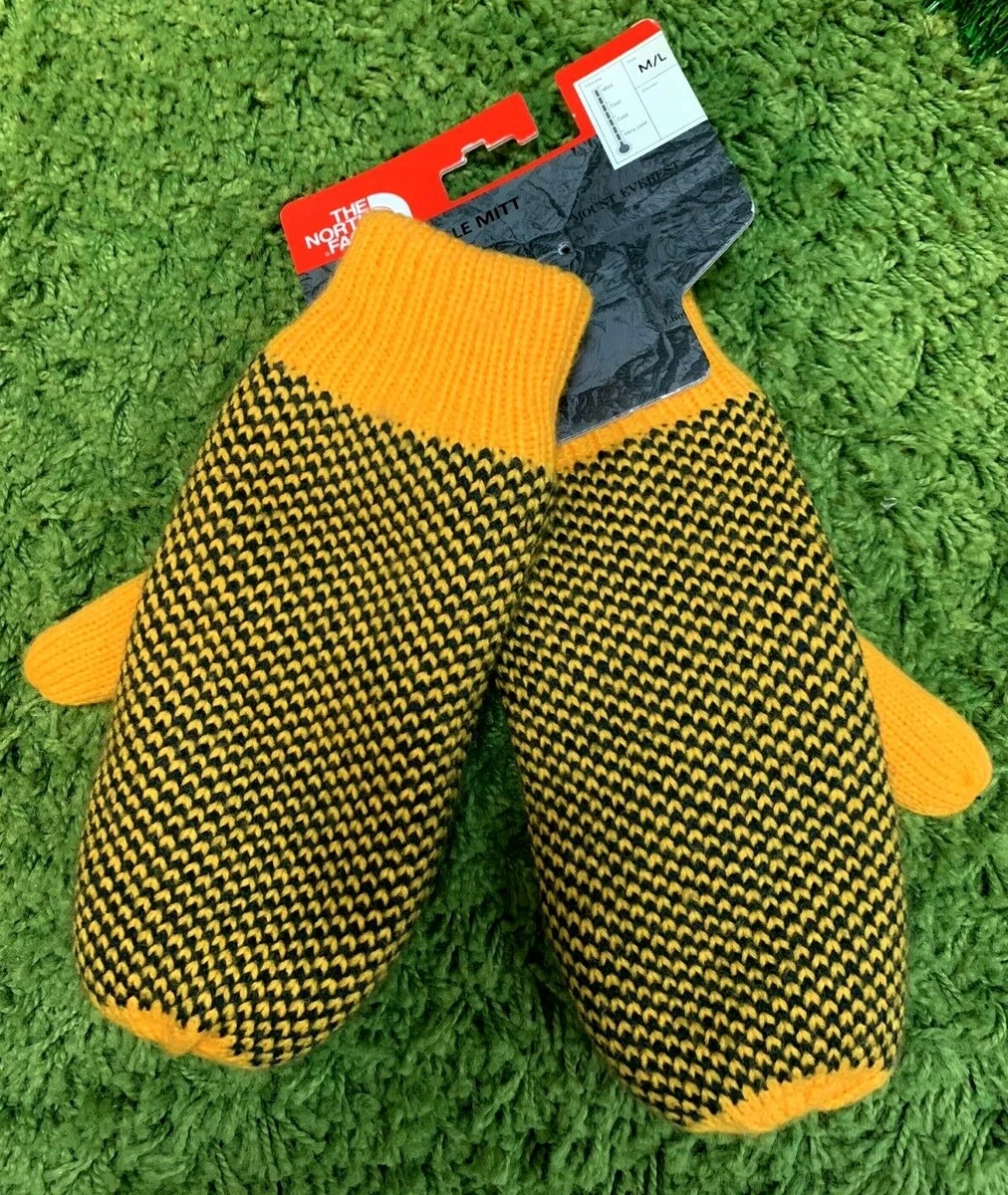 The North Face Womens Fair Isle Sample Mitt Extreme Cold Weather Gloves M L NWT