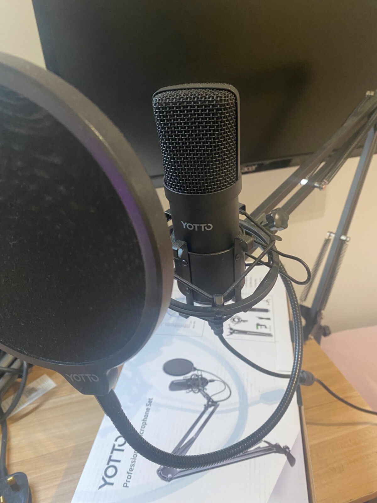 YOTTO USB Professional Microphone Set Cardioid Condenser Studio Mic