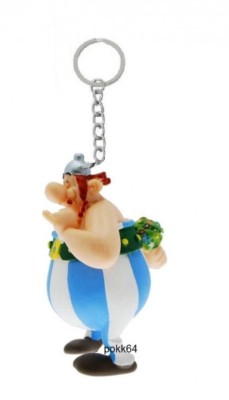 Asterix Obelix Keychain with Flowers 7cm Keychain Figure 604299
