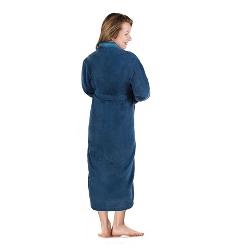 Tinsel Turkish Unisex Cotton Kimono Terry Bath Robe Absorbent Adults Bathrobe - 第 8/40 張圖片