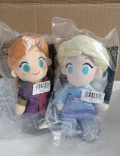Disney Frozen Set Princess Elsa  Anna Cuddly Plush 6'' Plush NWT
