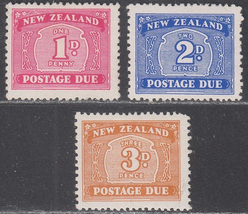 New Zealand 1939-45 KGVI Postage Dues Mint SG D42 D43 D47a