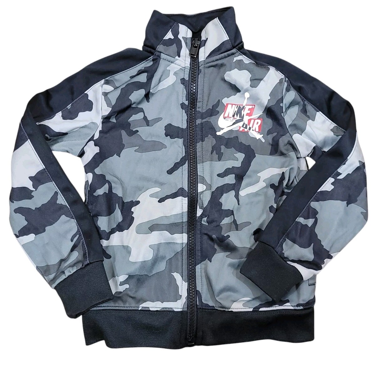 jordan jumpman air all over print camo fleece crew